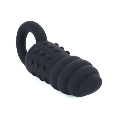 Foto 4 do produto Plug Rústico em Silicone com Vibração Única - Boss Silicone Drill Dildo | 10,5 x 4,8 cm