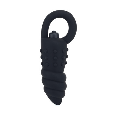 Foto 1 do produto Plug Rústico em Silicone com Vibração Única - Boss Silicone Drill Dildo | 10,5 x 4,8 cm