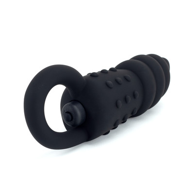 Foto 3 do produto Plug Rústico em Silicone com Vibração Única - Boss Silicone Drill Dildo | 10,5 x 4,8 cm