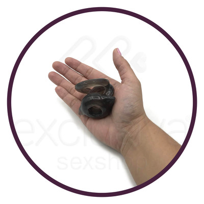 Anel Peniano Triplo em TPR Atóxico e Resistente à Água - Boss Soft Erect Ring