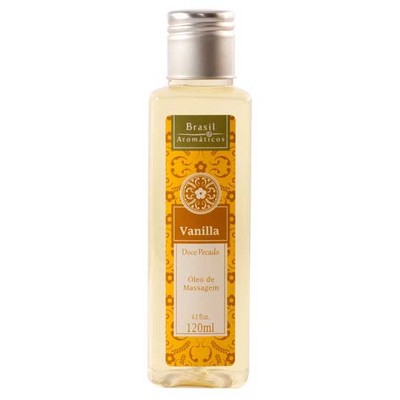 Brasil Aromáticos Óleo de Massagem Doce Pecado - 120 ml | Aroma: Baunilha