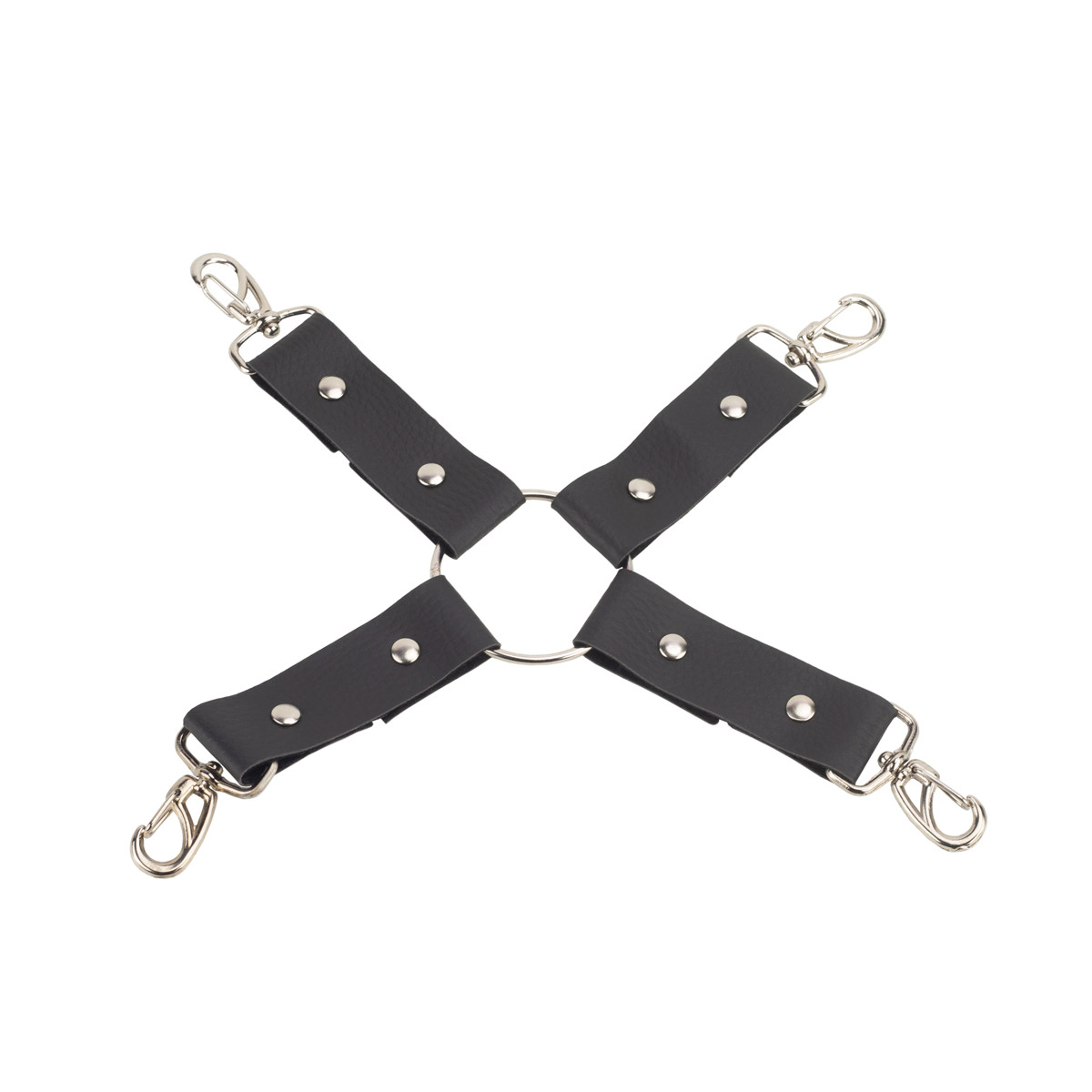 Algemas para Mãos e Tornozelos em Couro Sintético com Fivelas Ajustáveis e Distanciador - Brasil Fetiche | Tamanho Único - 2
