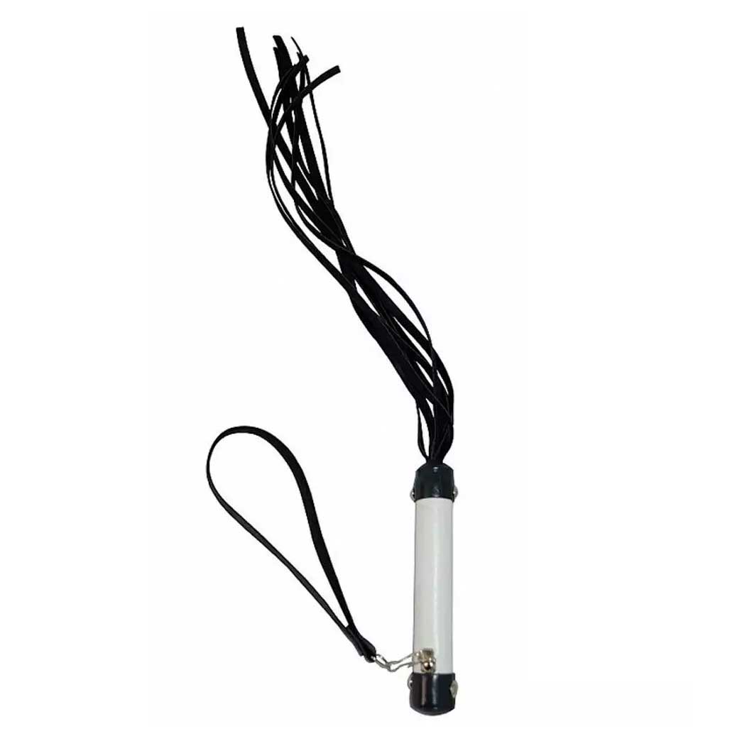 Chicote Luxo com Tiras em Couro Sintético e Alça de Segurança - Brasil Fetiche | 53 cm | Disponível em 6 Cores - 6
