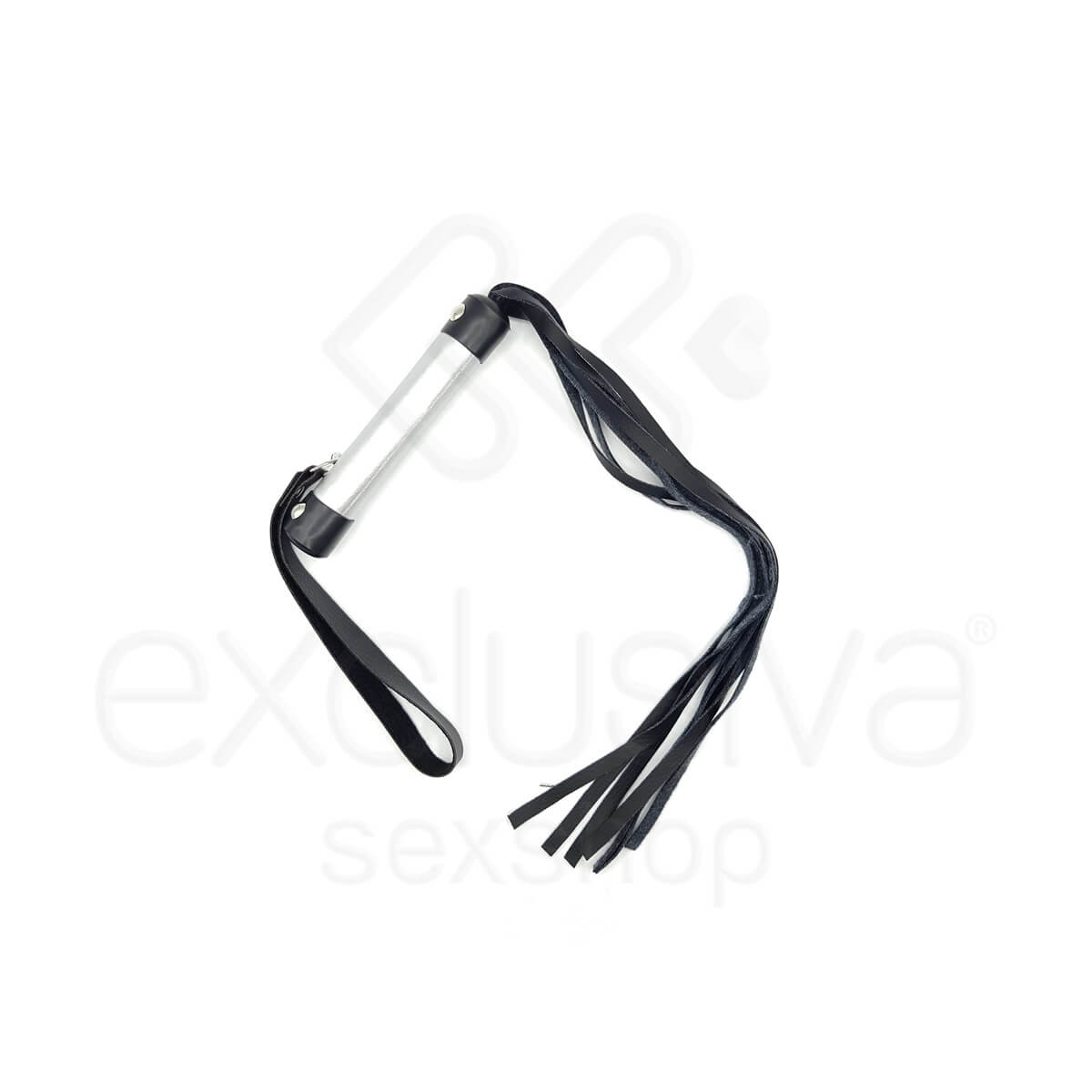 Chicote Luxo com Tiras em Couro Sintético e Alça de Segurança - Brasil Fetiche | 53 cm | Disponível em 6 Cores - 4