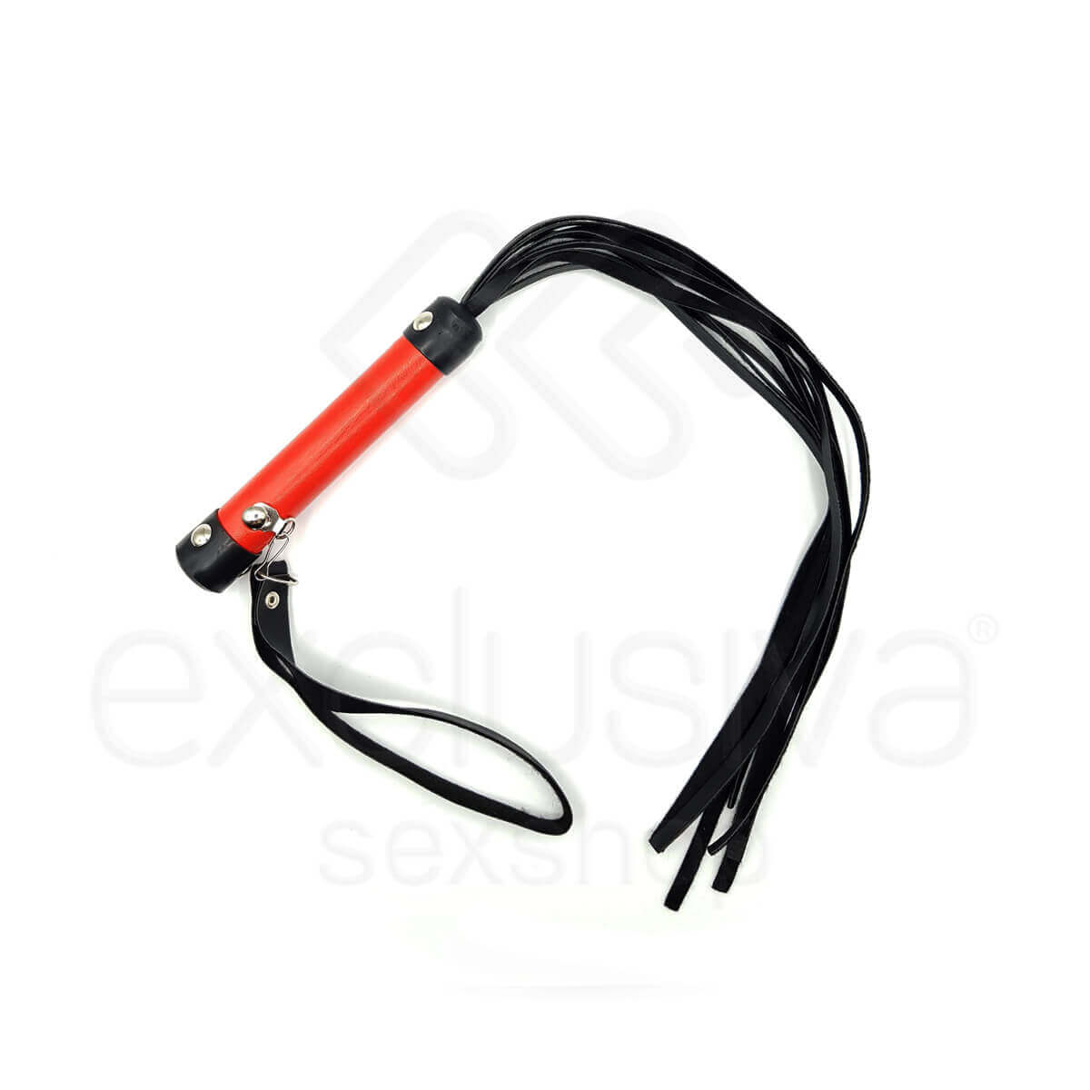 Chicote Luxo com Tiras em Couro Sintético e Alça de Segurança - Brasil Fetiche | 53 cm | Disponível em 6 Cores - 5