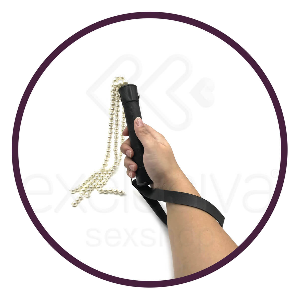 Chicote Luxo com Tiras de Pérolas - Brasil Fetiche | Disponível em 6 Cores - 10