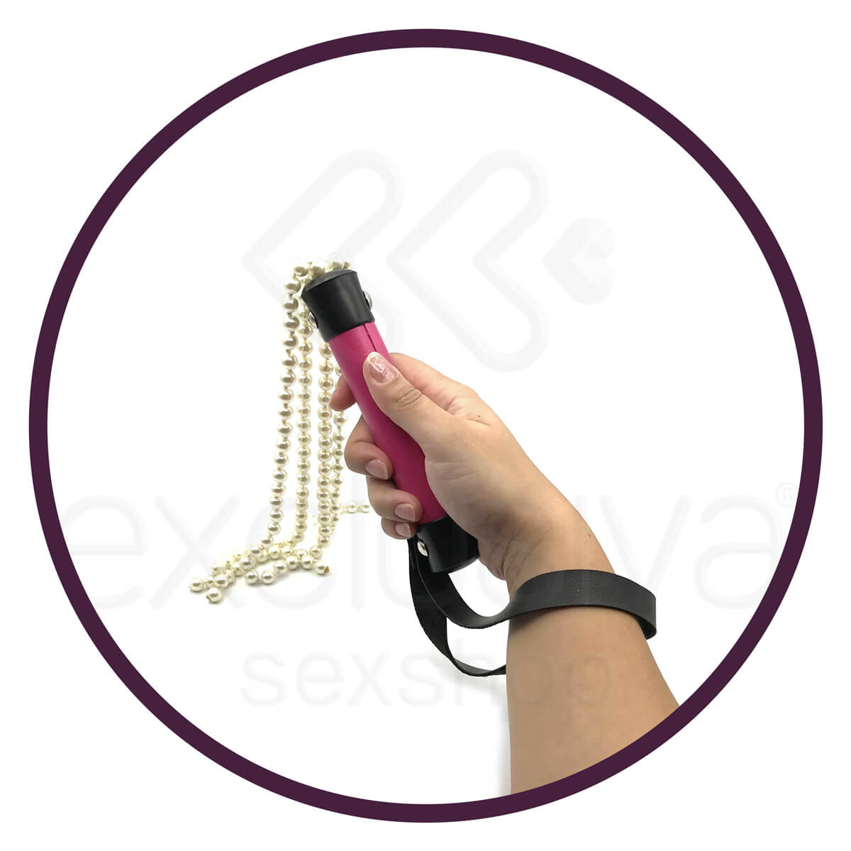 Chicote Luxo com Tiras de Pérolas - Brasil Fetiche | Disponível em 6 Cores - 4