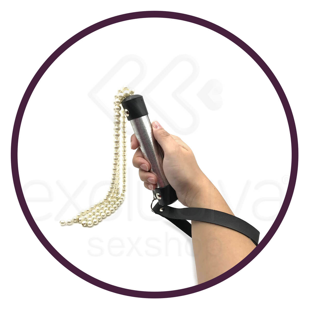 Chicote Luxo com Tiras de Pérolas - Brasil Fetiche | Disponível em 6 Cores - 12