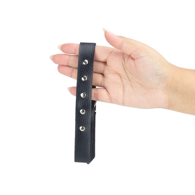 Choker em Couro Sintético com Detalhes e Fivela Ajustável - Brasil Fetiche