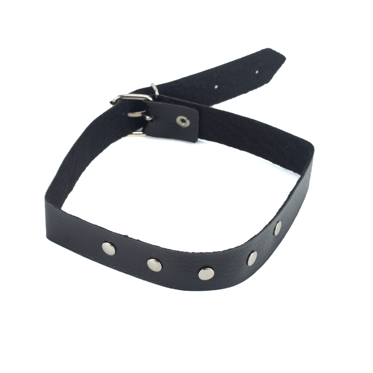 Choker em Couro Sintético com Detalhes e Fivela Ajustável - Brasil Fetiche - 2