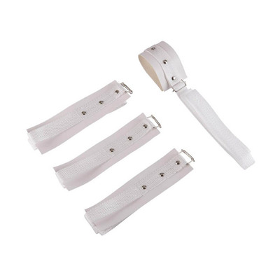 Foto 3 do produto Kit Bondage com 4 Amarras em Couro Sintético e Nylon - Brasil Fetiche | Disponível em 4 Cores