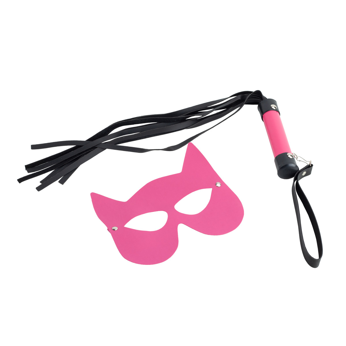Kit Luxo com Chicote e Máscara Mulher Gato - Brasil Fetiche | Disponível em 5 cores - 13