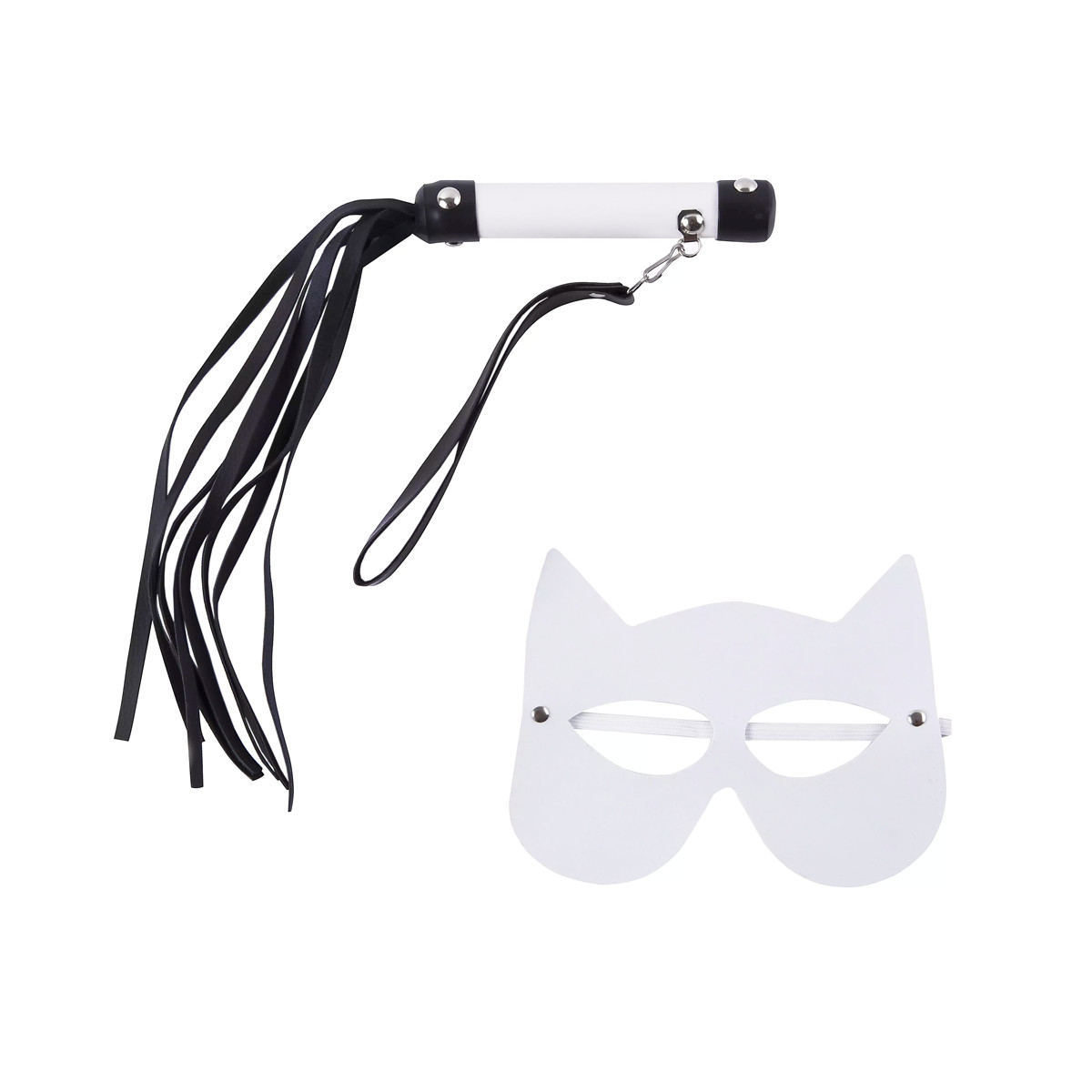 Kit Luxo com Chicote e Máscara Mulher Gato - Brasil Fetiche | Disponível em 5 cores - 4