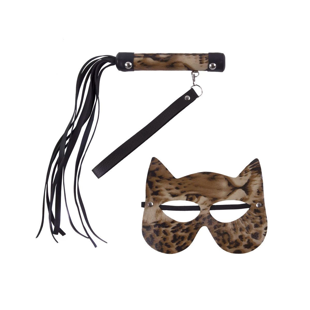 Kit Luxo com Chicote e Máscara Mulher Gato - Brasil Fetiche | Disponível em 5 cores - 7