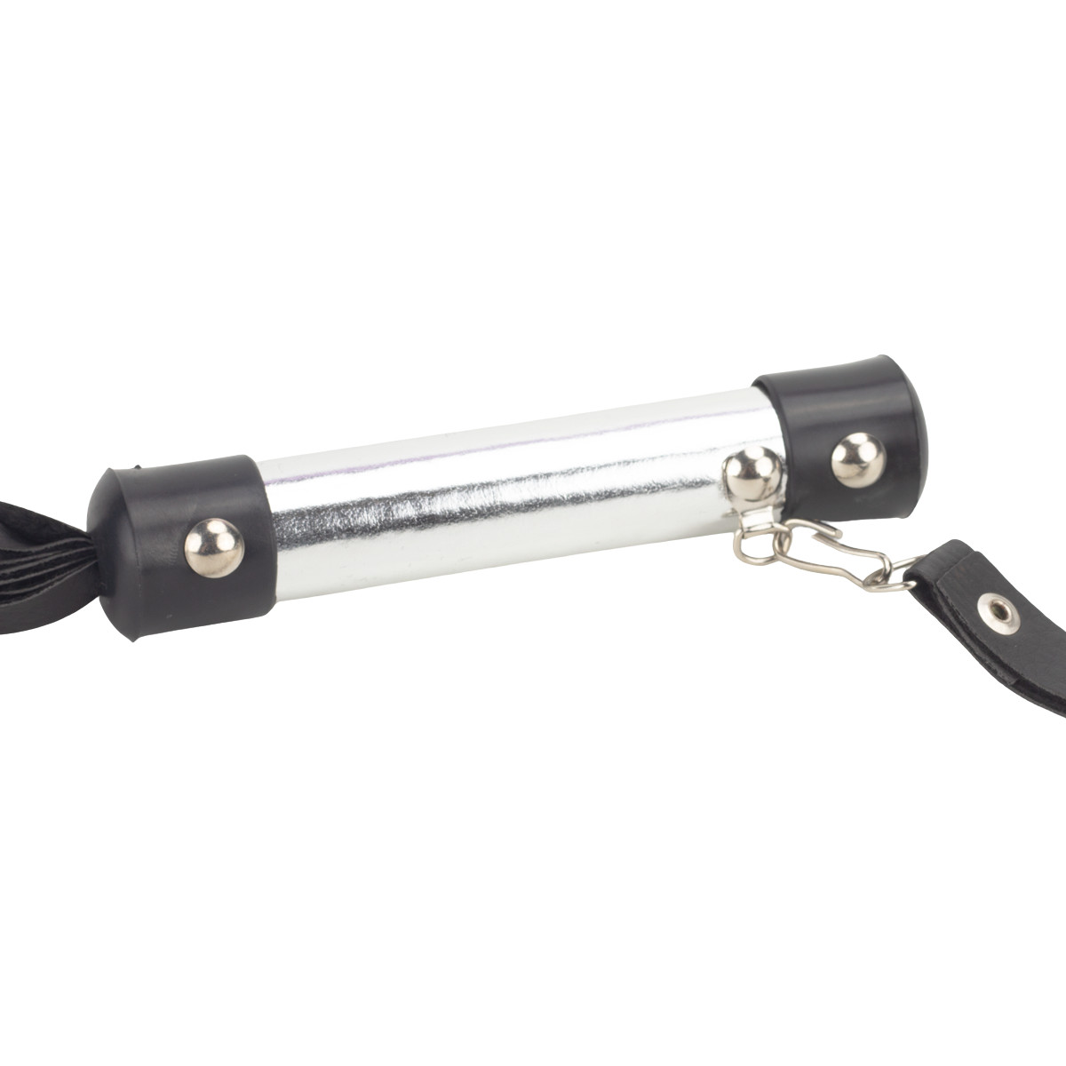 Kit Luxo com Chicote e Venda em Pelúcia 50 Tons - Brasil Fetiche | Cor: Cinza - 4