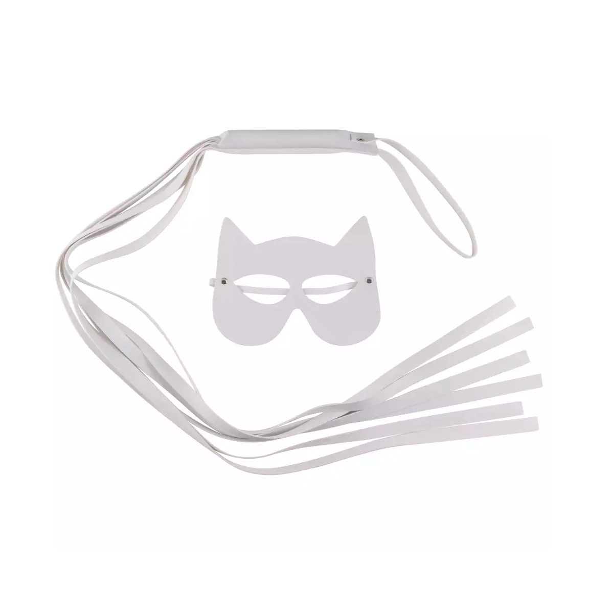 Kit Mulher Gato com Chicote Reforçado e Máscara - Brasil Fetiche | Disponível em 4 Cores - 4