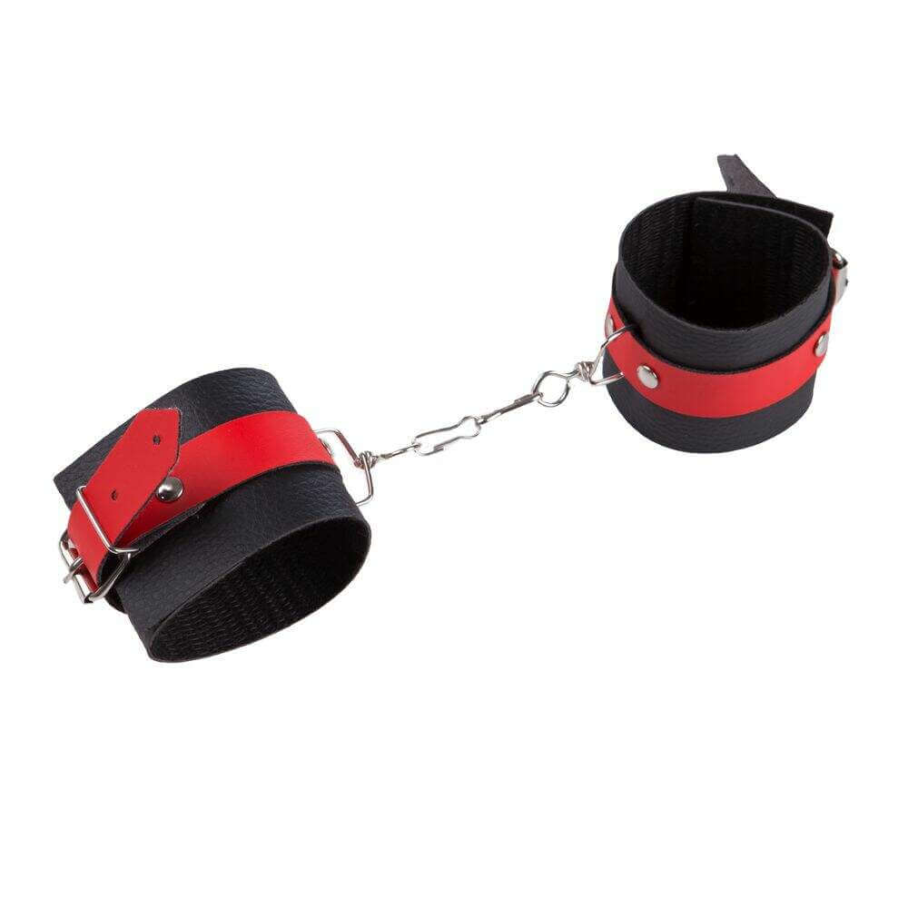 Kit Sadomasoquismo com Algema e Venda em Couro Sintético - Brasil Fetiche | Disponível em 6 Cores - 4