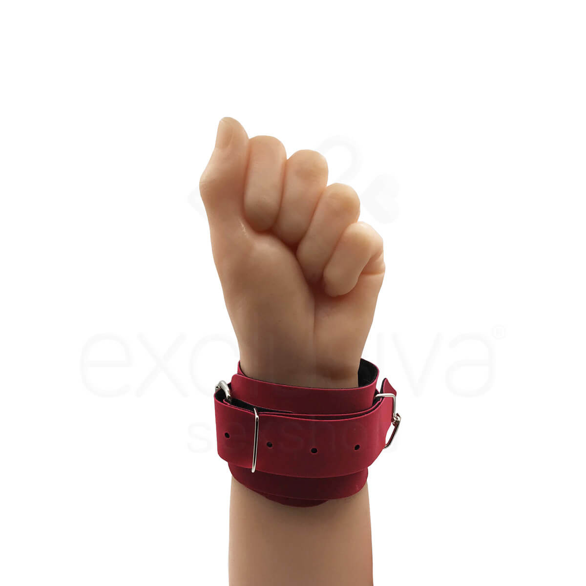 Kit Sadomasoquismo com Algema e Venda em Couro Sintético - Brasil Fetiche | Disponível em 6 Cores - 8