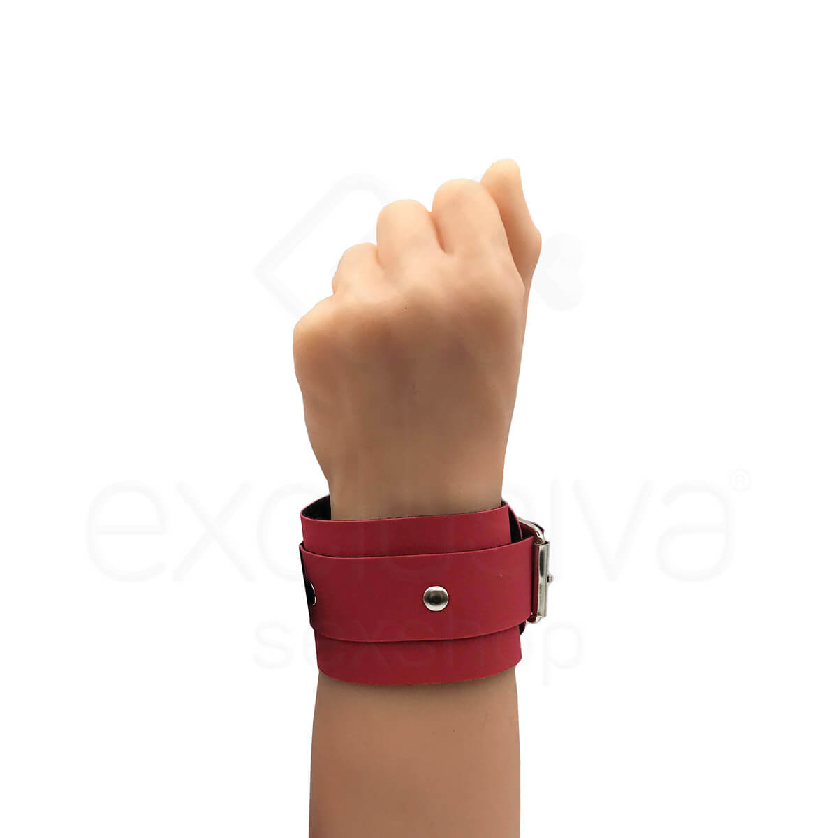 Kit Sadomasoquismo com Algema e Venda em Couro Sintético - Brasil Fetiche | Disponível em 6 Cores - 7