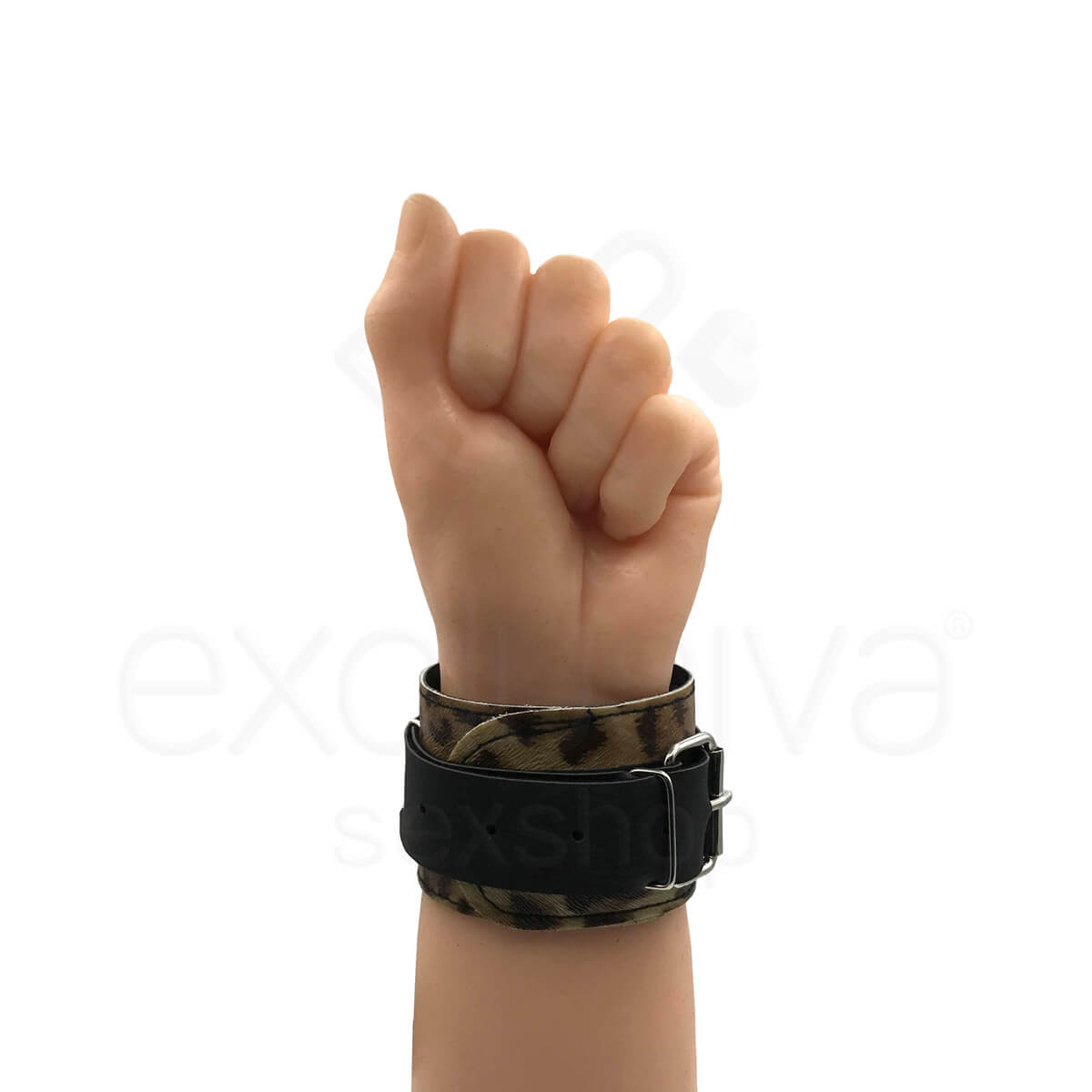 Kit Sadomasoquismo com Algema e Venda em Couro Sintético - Brasil Fetiche | Disponível em 6 Cores - 18