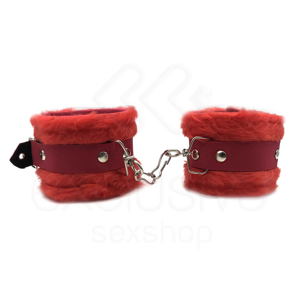 Kit Sadomasoquismo com Algema e Venda em Pelúcia - Brasil Fetiche | Disponível em 8 Cores - 19