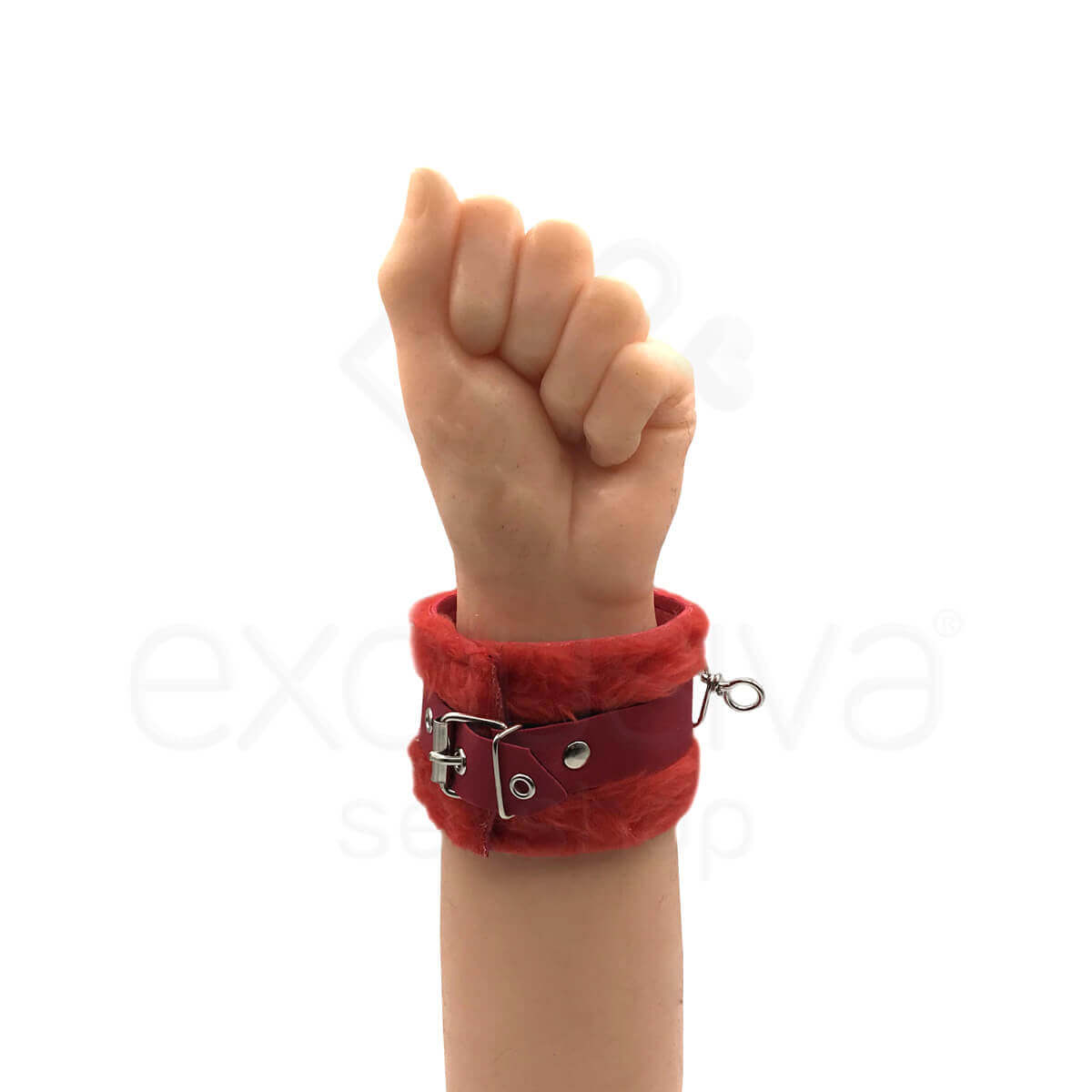 Kit Sadomasoquismo com Algema e Venda em Pelúcia - Brasil Fetiche | Disponível em 8 Cores - 17