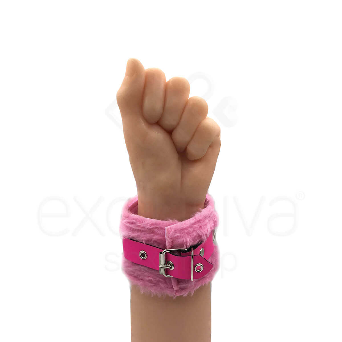 Kit Sadomasoquismo com Algema e Venda em Pelúcia - Brasil Fetiche | Disponível em 8 Cores - 12