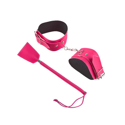 Foto 6 do produto Kit Sensual com Algemas e Chibata em Couro Sintético - Brasil Fetiche | Disponível em 6 Cores