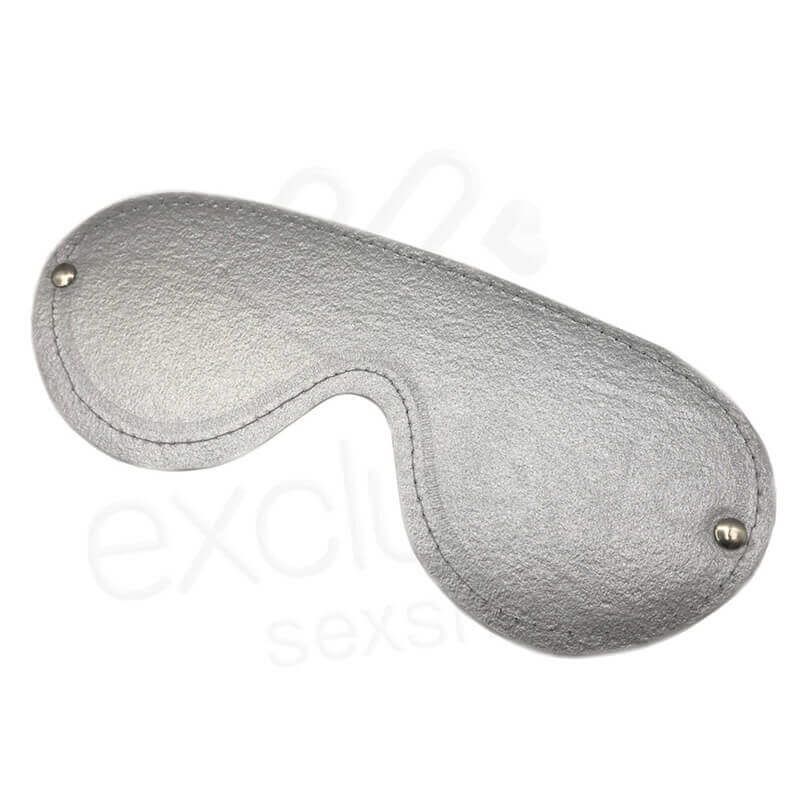 Máscara Arredondada em Couro Sintético com Elástico Ajustável - Brasil Fetiche | Disponível em 6 Cores - 3