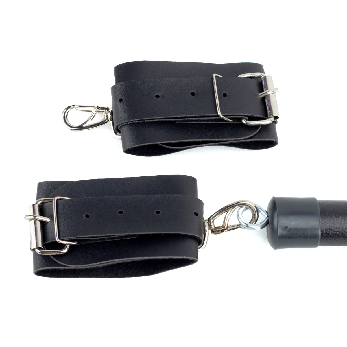 Separador de Braços com Algemas Ajustáveis Feito em Couro Sintético - Brasil Fetiche | 40 cm | Disponível em 2 Cores - 6