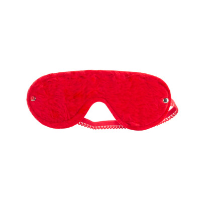 Máscara Para Olhos em Pelúcia - Brasil Fetiche | Tamanho Único | Cor: Vermelho