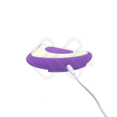 Foto 9 do produto Massageador de Seios em Silicone com Cerdas Estimuladoras e 12 Modos de Vibração - Breast Massager | 9,4 x 5,4 cm