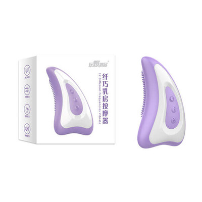 Foto 1 do produto Massageador de Seios em Silicone com Cerdas Estimuladoras e 12 Modos de Vibração - Breast Massager | 9,4 x 5,4 cm