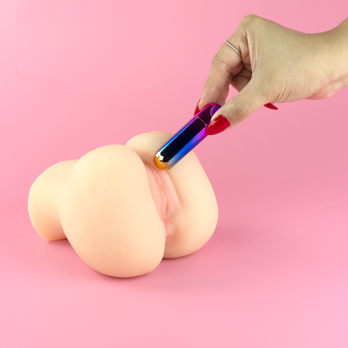 Bullet em ABS com 10 Modos de Vibração, Recarregável - Exclusiva Rainbow | 7,5 x 2 cm - 5