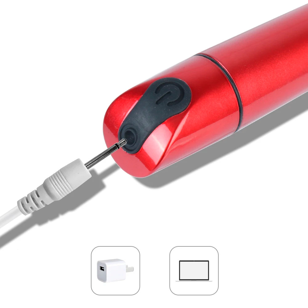 Bullet em ABS com 12 Modos de Vibração e Carregamento Via USB - 9,2 x 1,7 cm | Happy Angel | Disponível em 2 Cores - 9