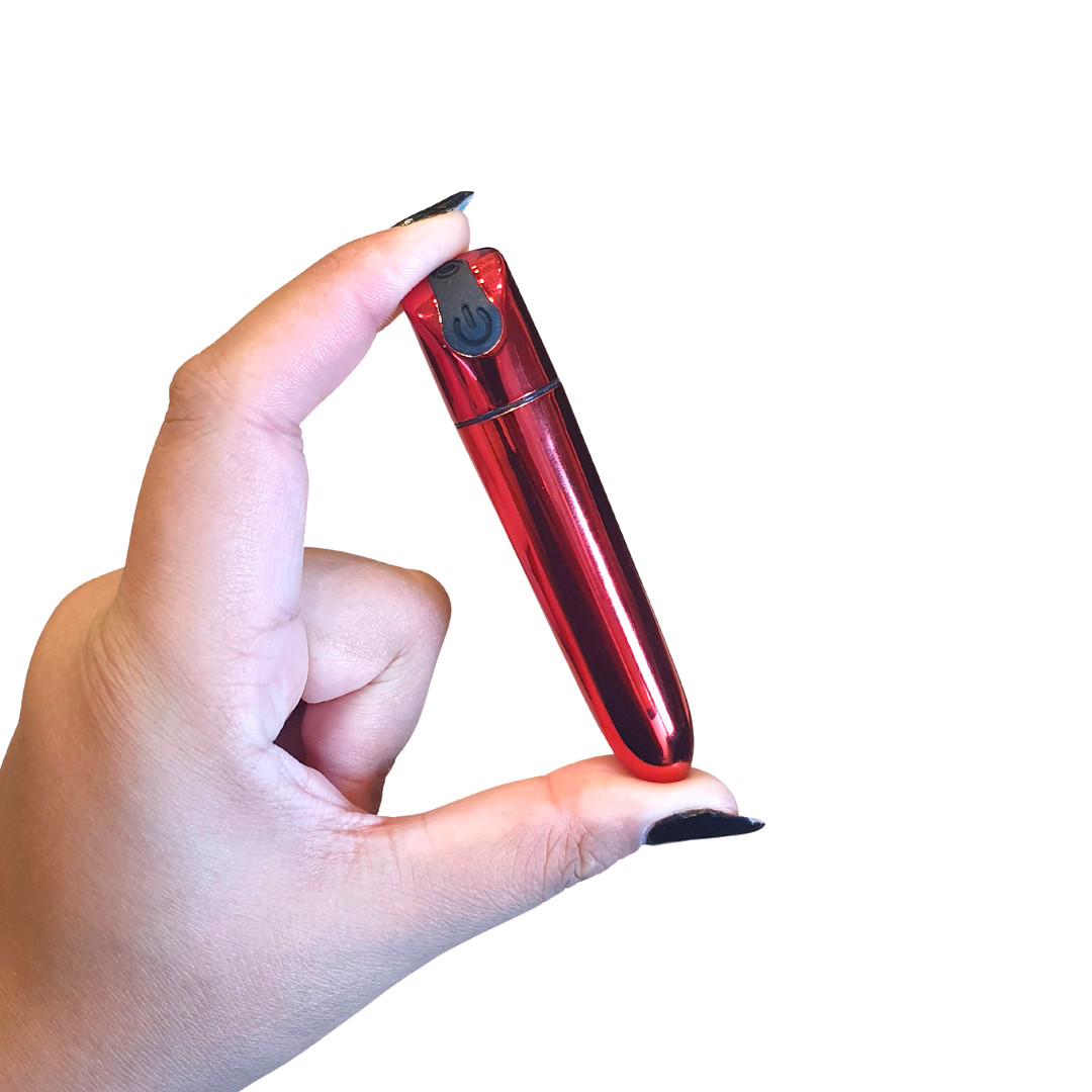 Bullet em ABS com 12 Modos de Vibração e Carregamento Via USB - 9,2 x 1,7 cm | Happy Angel | Disponível em 2 Cores - 10