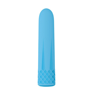 Foto 2 do produto Bullet em Abs Macio com 10 Modos de Vibração e Carregamento via Cabo USB - Adam & Eve Blue Diamond | 9,1 x 2 cm