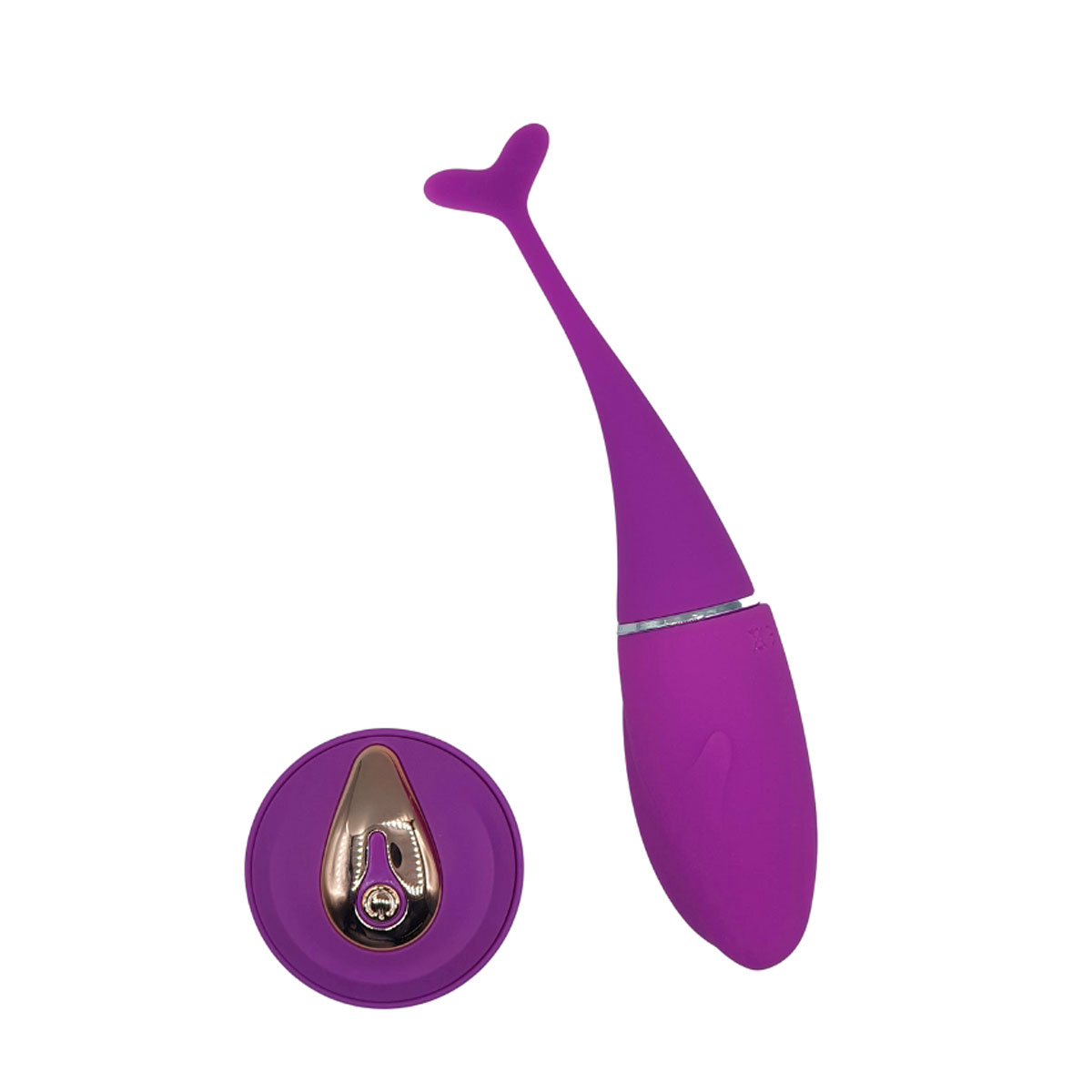 Bullet em ABS Recarregável, Revestido em Silicone com 10 Modos de Vibrações e Controle Remoto Sem Fio - Dolphin Vibrator | Disponível em 3 Cores - 5