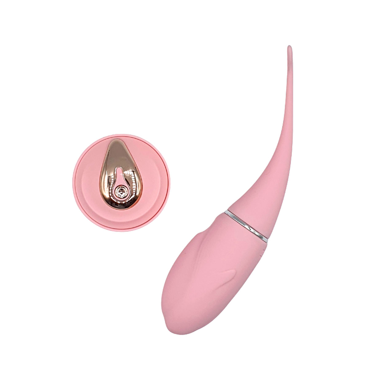 Bullet em ABS Recarregável, Revestido em Silicone com 10 Modos de Vibrações e Controle Remoto Sem Fio - Dolphin Vibrator | Disponível em 3 Cores - 4