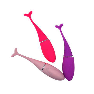 Foto 2 do produto Bullet em ABS Recarregável, Revestido em Silicone com 10 Modos de Vibrações e Controle Remoto Sem Fio - Dolphin Vibrator | Disponível em 3 Cores