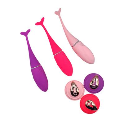 Foto 1 do produto Bullet em ABS Recarregável, Revestido em Silicone com 10 Modos de Vibrações e Controle Remoto Sem Fio - Dolphin Vibrator | Disponível em 3 Cores