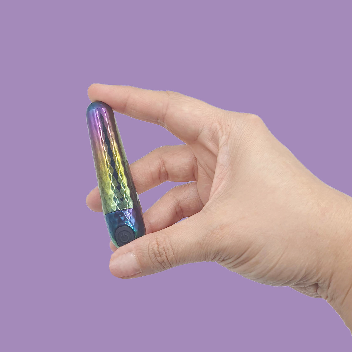 Bullet em ABS e Silicone com 10 Modos de Vibrações e Recarregável - Diamond Love | 8,1 x 2 cm | Disponível em 3 Cores - 10