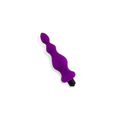 Foto 2 do produto Bullet Amuse - Plug Anal em Silicone Ondulado com 10 Modos de Vibrações e um Baixo Nível de Ruído - 16,5 x 4 cm