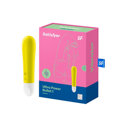 Foto 1 do produto Bullet Estimulador Clitoriano Recarregável com 12 Programações de Vibrações e à Prova D'Água - Satisfyer Ultra Power Bullet 1 | 7 x 2,3 cm | Disponível em 2 Cores