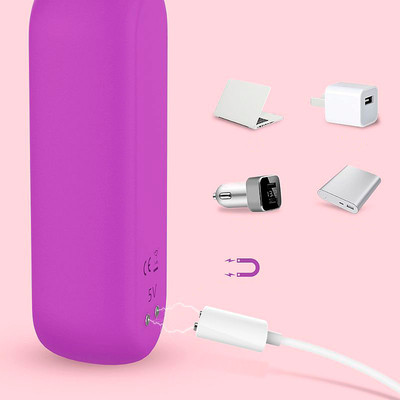 Bullet Estimulador de Clítoris Recarregável com 2 Cápsulas Vibratórias em Silicone, 9 Modos de Vibração e Controle com Fio - S-Hande Lycoris | Disponível em 2 Cores