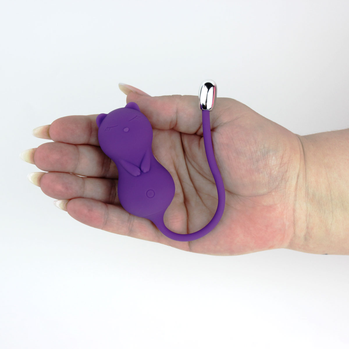 Bullet em Forma de Gato com 10 Modos de Vibração e 3 Modos de Intensidade com Controle Remoto - Kisstoy Young Paula | 6,5 x 3,3 cm - 6