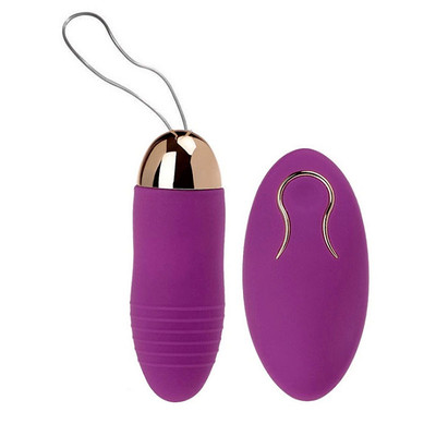 Foto 1 do produto Bullet Recarregável com 10 Modos de Vibrações com Controle Remoto - Vibrating Egg | 6,6 x 3,0 cm