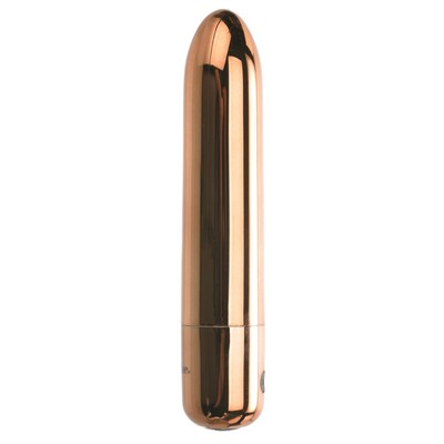 Foto 1 do produto Bullet Recarregável com 10 Vibrações e Pulsações com Botão Led - Adam & Eve Eve's Copper Cutie | 10 x 2 cm
