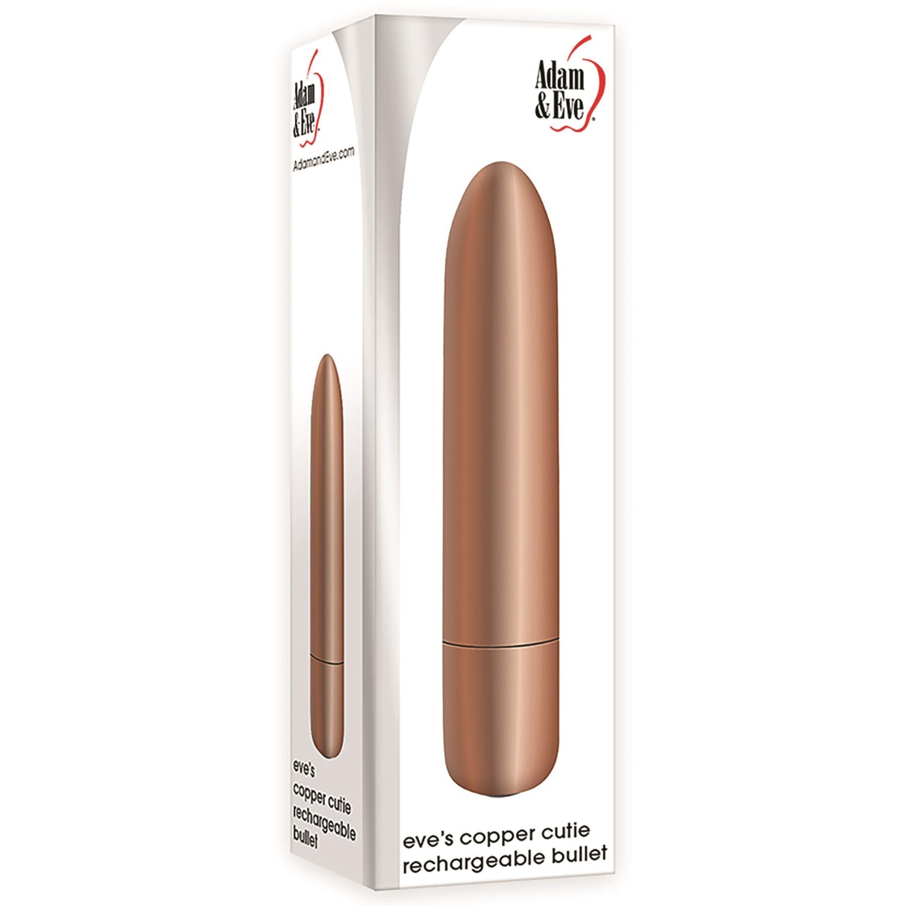 Bullet Recarregável com 10 Vibrações e Pulsações com Botão Led - Adam & Eve Eve's Copper Cutie | 10 x 2 cm - 3