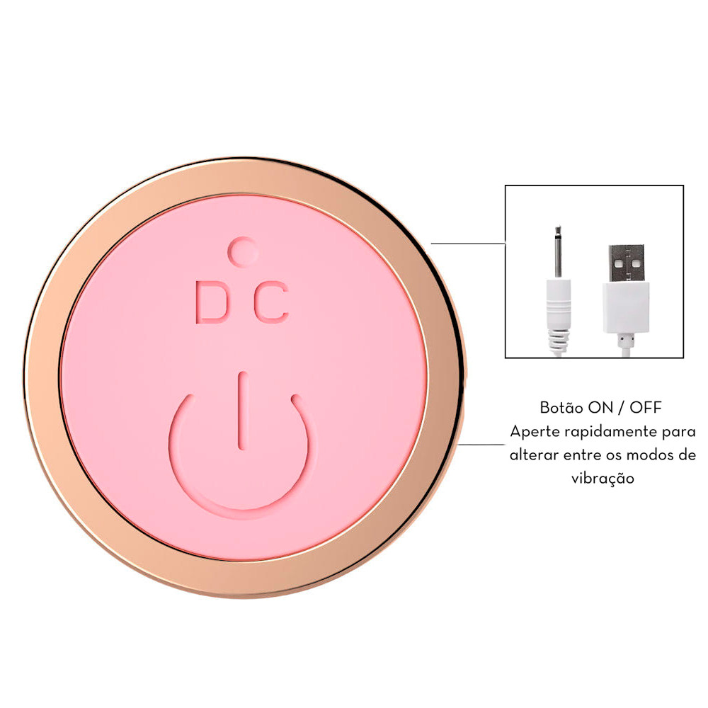 Bullet em ABS com 10 Modos de Vibrações e Recarregável - YouVibe Milly Vibrator | 8 x 2 cm | Disponível em 3 Cores - 11